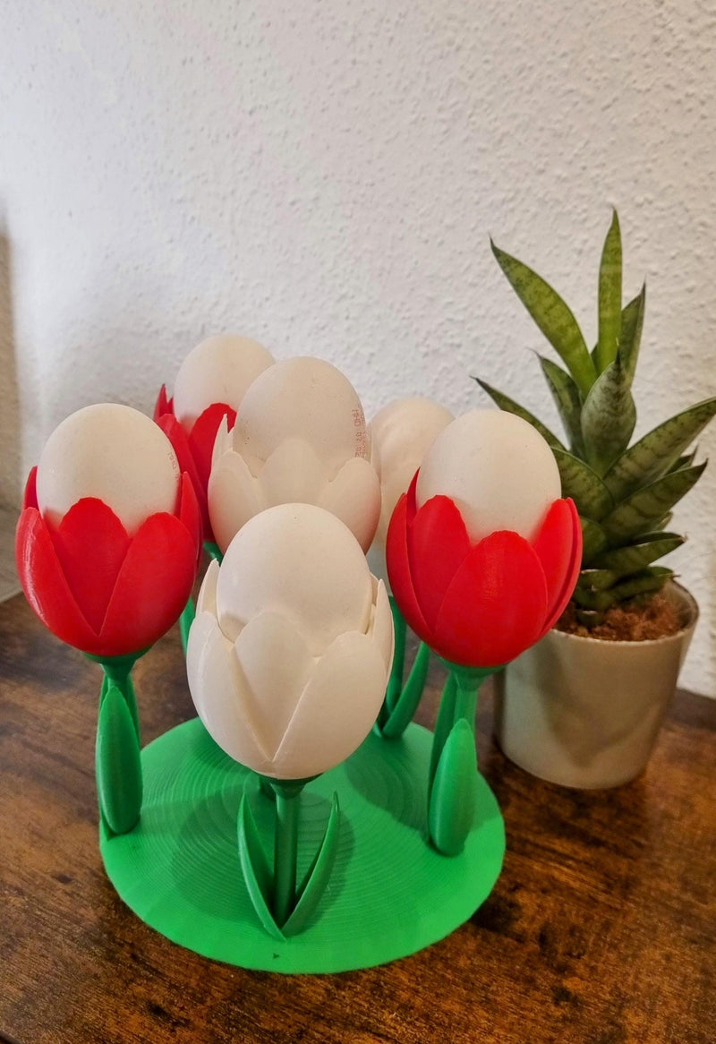 Tulip Flower Egg Holder – Unique Table Décor & Functional Storage — view 2